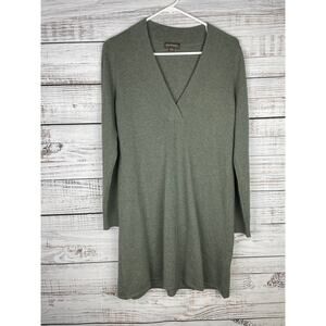Repeat Wool Cashmere Blend Long Sleeve Green Sweater Dress XS EU 36 Knee Length
